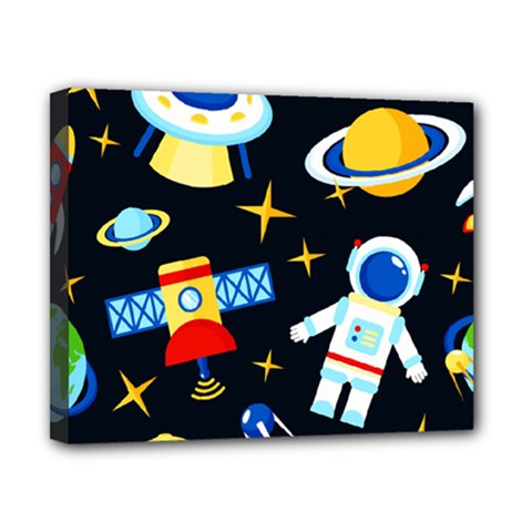 Space Seamless Pattern Canvas 10  x 8  (Stretched) from ArtsNow.com