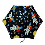 Space Seamless Pattern Mini Folding Umbrellas