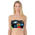 Space Seamless Pattern Bandeau Top