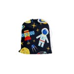 Space Seamless Pattern Drawstring Pouch (Small)