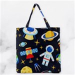 Space Seamless Pattern Grocery Tote Bag