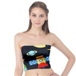 Space Seamless Pattern Tube Top