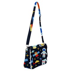 Shoulder Bag with Back Zipper 