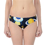 Space Seamless Pattern Hipster Bikini Bottoms