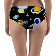 Reversible Mid-Waist Bikini Bottoms 