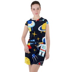 Drawstring Hooded Dress 