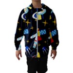 Space Seamless Pattern Kids  Hooded Windbreaker