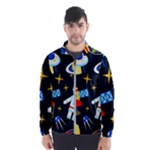 Space Seamless Pattern Men s Windbreaker