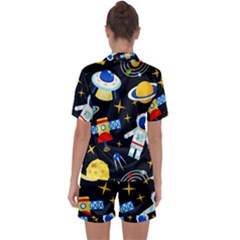 Satin Short Sleeve Pajamas Set 