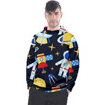 Space Seamless Pattern Men s Pullover Hoodie