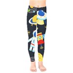 Space Seamless Pattern Kids  Leggings