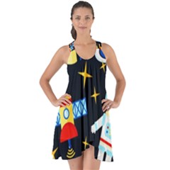 Show Some Back Chiffon Dress 