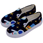 Space Seamless Pattern Kids  Canvas Slip Ons