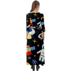 Button Up Boho Maxi Dress 