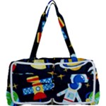 Space Seamless Pattern Multi Function Bag