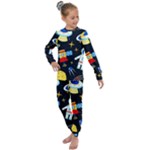 Space Seamless Pattern Kids  Long Sleeve Set 