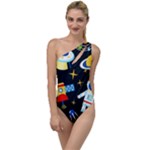 Space Seamless Pattern To One Side Swimsuit