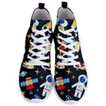 Space Seamless Pattern Men s Lightweight High Top Sneakers