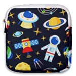 Space Seamless Pattern Mini Square Pouch