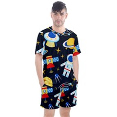 Men s Mesh T-Shirt and Shorts Set 