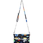 Space Seamless Pattern Mini Crossbody Handbag