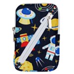 Space Seamless Pattern Belt Pouch Bag (Large)