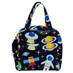 Space Seamless Pattern Boxy Hand Bag