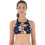 Space Seamless Pattern Perfectly Cut Out Bikini Top