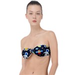 Space Seamless Pattern Classic Bandeau Bikini Top 