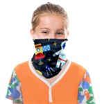 Space Seamless Pattern Face Covering Bandana (Kids)