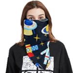 Space Seamless Pattern Face Covering Bandana (Triangle)