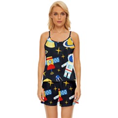 Satin Pajama Short Set 