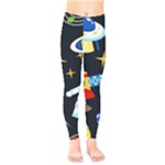 Space Seamless Pattern Kids  Classic Winter Leggings