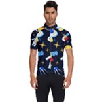 Space Seamless Pattern Men s Short Sleeve Cycling Jersey