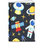 Space Seamless Pattern 8  x 10  Hardcover Notebook