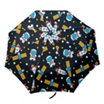 Seamless-adventure-space-vector-pattern-background Folding Umbrellas