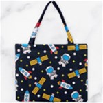 Seamless-adventure-space-vector-pattern-background Mini Tote Bag