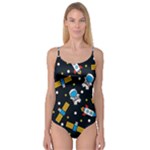 Seamless-adventure-space-vector-pattern-background Camisole Leotard 