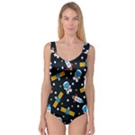 Seamless-adventure-space-vector-pattern-background Princess Tank Leotard 