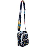 Seamless-adventure-space-vector-pattern-background Shoulder Strap Belt Bag