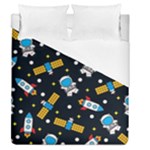 Seamless-adventure-space-vector-pattern-background Duvet Cover (Queen Size)