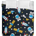 Seamless-adventure-space-vector-pattern-background Duvet Cover Double Side (King Size)