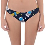 Seamless-adventure-space-vector-pattern-background Reversible Hipster Bikini Bottoms