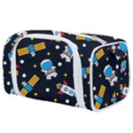 Seamless-adventure-space-vector-pattern-background Toiletries Pouch