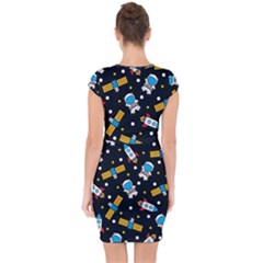Capsleeve Drawstring Dress  