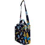Seamless-adventure-space-vector-pattern-background Crossbody Day Bag