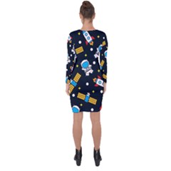Asymmetric Cut-Out Shift Dress 