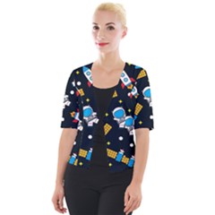 Cropped Button Cardigan 