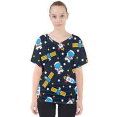 V-Neck Dolman Drape Top 