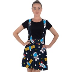 Velvet Suspender Skater Skirt 
